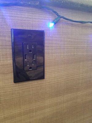 Outlets with USB plugs a plenty