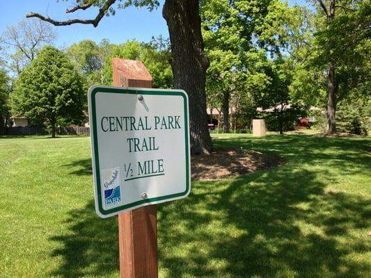 Lake Street entrance to trails