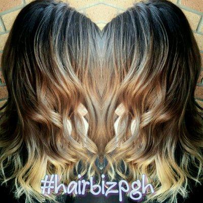 Ombre haircolor