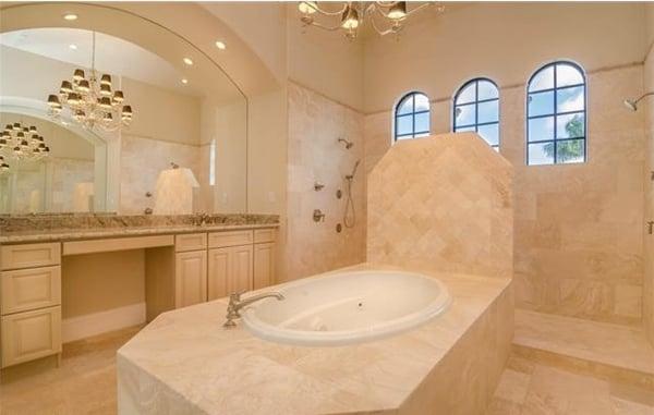 StarMark master bathroom in Ft. Myers designed by Coastal Kitchen Interiors