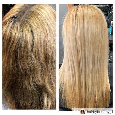 Keratin smoothing treatment