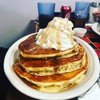 Pancake stack and that's just a regular order can you picture the Megastack!!