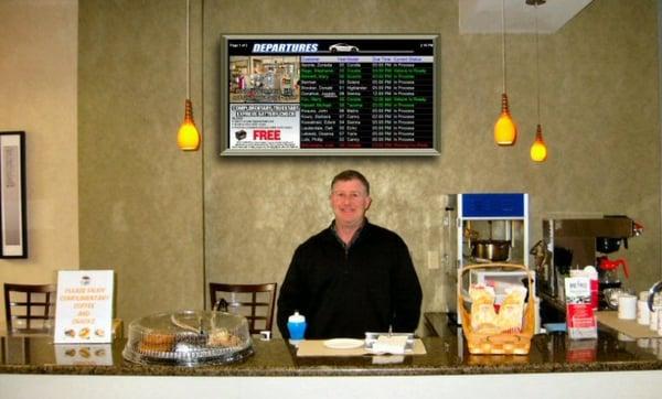 General Manager Ken Schneider at the Metro Cafe