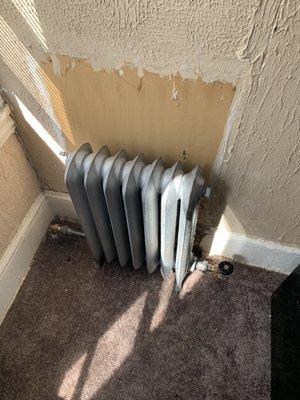 We painted this radiator and install the restoration