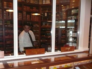 Our cigar humidors contain a wide selection of the most renowned premium cigars in the world, as well as "everyday" cigars.