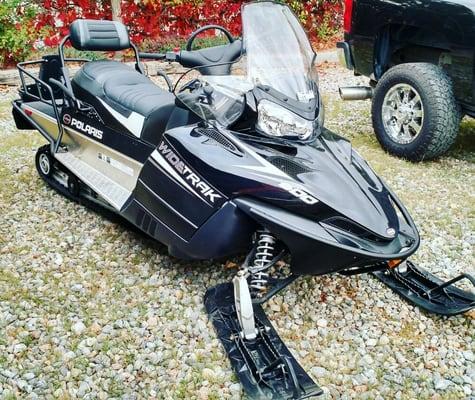 2015 Polaris 600 WideTrak Snowmobile we auctioned off for $7,500 10/31/15