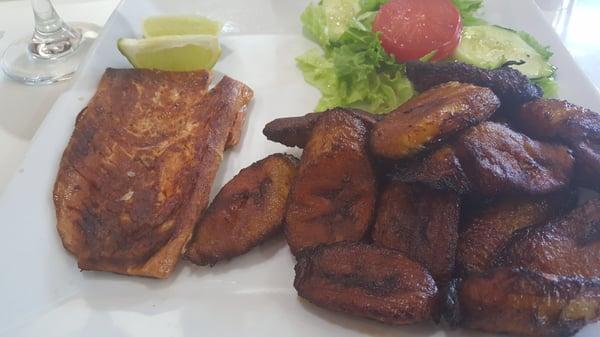 Salmon and sweet plantain