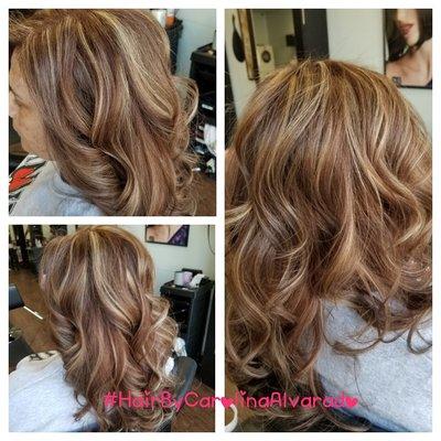 Colored cut and styled by Carolina Alvarado #HairByCarolinaAlvarado