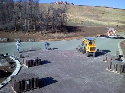 Hildebrand Ranch Open Space  Jefferson County, Colorado installation of 33,000 SF Permeable Interlocking Concrete Pavers.