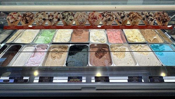 Several Ice Cream Flavors