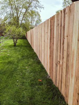 Wood fence