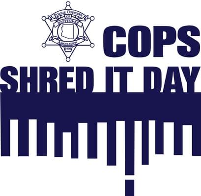 Cops Shred It Day, an identity theft protection program. On site document shredding offered monthly from September through May each year.