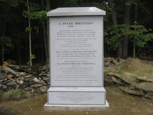 Custom Made Granite Memorial This was made by our customer who wanted his memories and achievements on his stone.