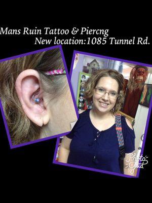 Opal daith piercing by Jenn