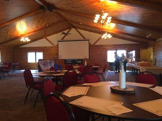 Getting underway at The Manning Hausbarn for Rural Water 50 Year Celebration