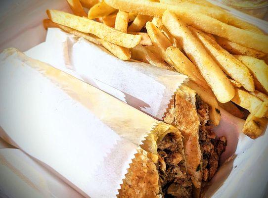 MAKANI Chicken Shawarma with fresh French fries!