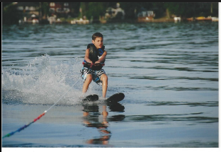 Water skiing on Lake Hopatcong.