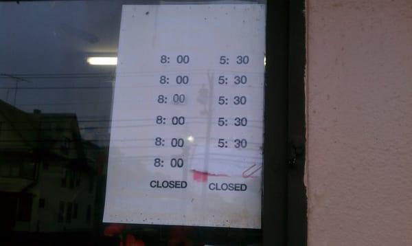 Store hours