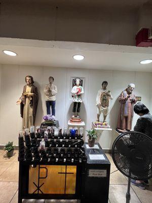 Statues of Filipino saints