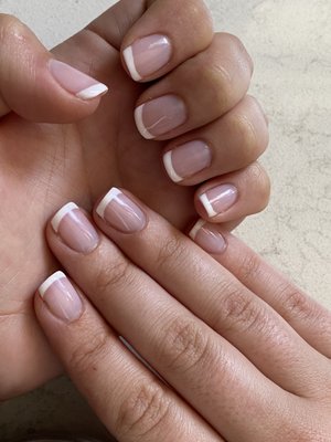 Gel french manicure