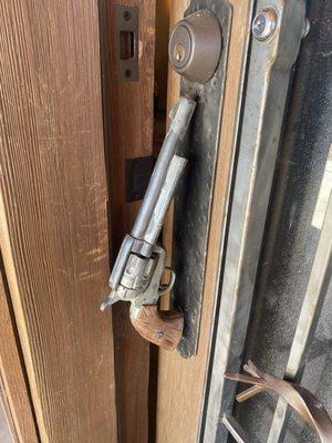 Best gun door handle I ever saw!