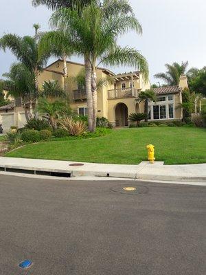 We pressure washed this house from the roof down