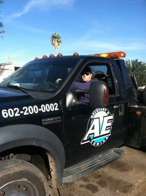 AE Recovery and Towing Service Tow Truck operator and Repossession agent Sean