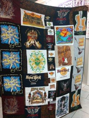 One of our t-shirt quilts