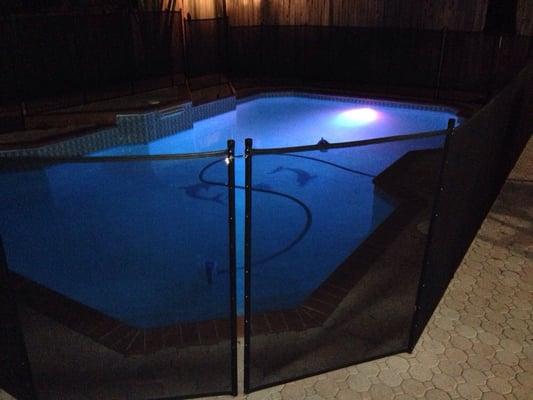 LED Lighting Installed and no the pool is free from any leaks