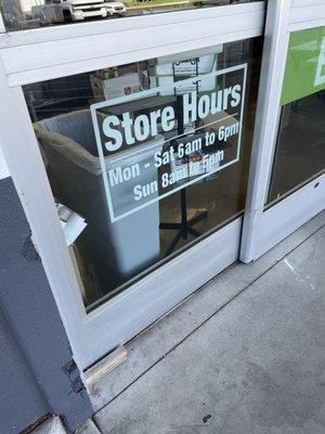 Store hours