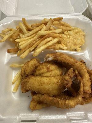 Fried walleye