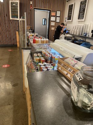 Inside ordering counter