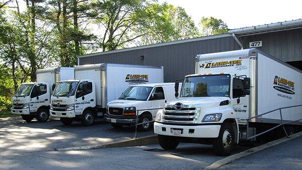 Our fleet of trucks for deliveries