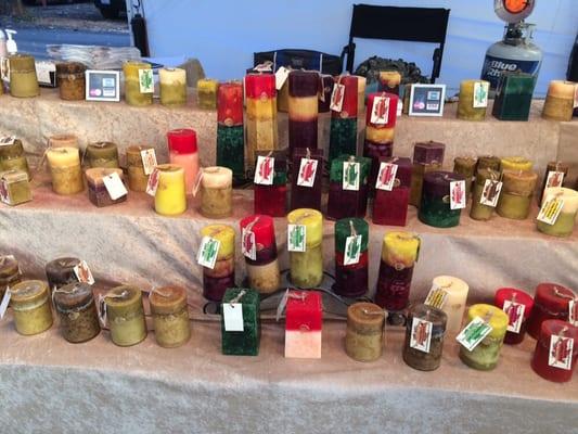 Candles from our spring selection.