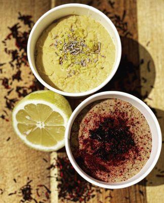 LAVENDER LEMON & HIBISCUS HONEY HUMMUS