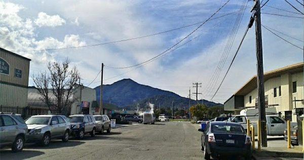 View of Mt. Tam from RAS on Industrial Way, Greenbrae.