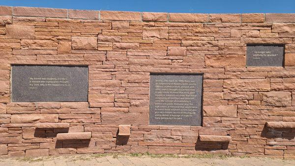 "Wall of Healing" - quotes from students, parents, first responders, & the community.  06-26-2023