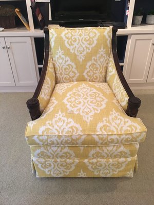 Reupholstered chair