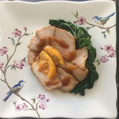 Orange glazed pork!