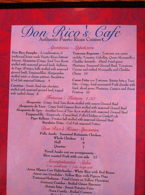 Looks lika a complete menu.