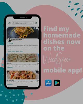 Check out my homemade dishes through the woodspoon app.