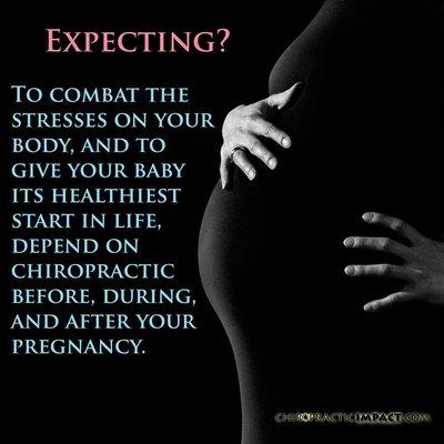 Chiropractic has been shown to ease the pain and discomfort associated with carrying a child, as well as shorten labor & delivery times