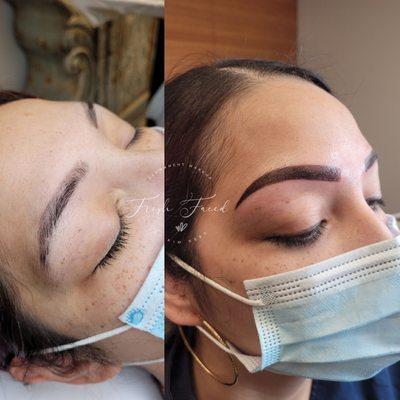 Bold powder brow