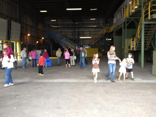 Visitors got a peek behind the scenes at the ecomaine Open House on Saturday, Oct. 5, 2013.