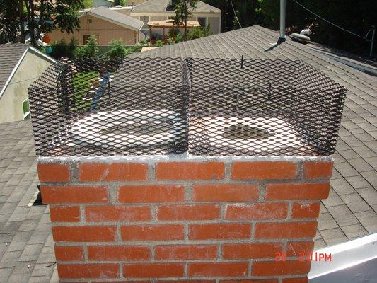 chimney top damper installation