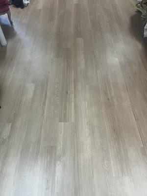 Open Space Luxury Vinyl Basement Flooring