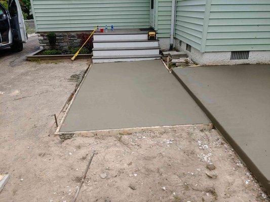 Concrete patio