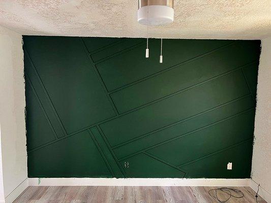 After: accent wall