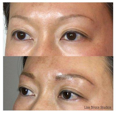 Eyebrows Tattooed by Lisa Bruce