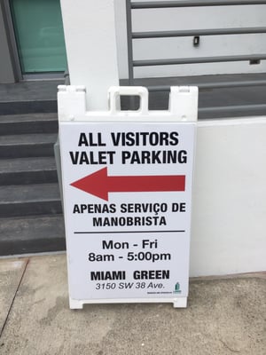 Valet information